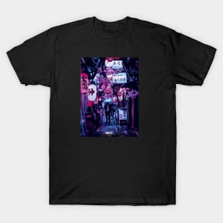 Tokyo Street Neon Synthwave T-Shirt